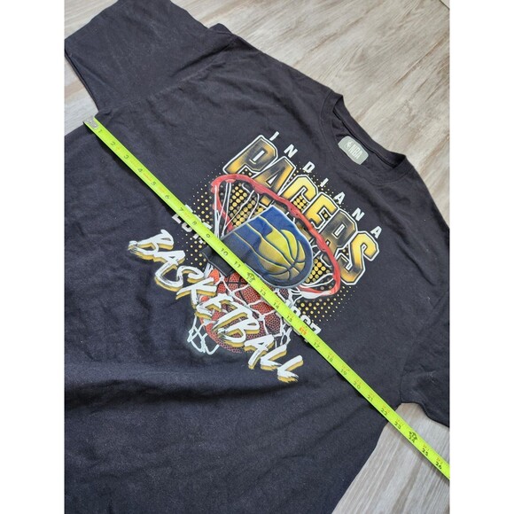 VTG NBA Indiana Pacers T Shirt Black Crewneck Short Sleeve Basketball Sz XL EUC - Picture 4 of 6